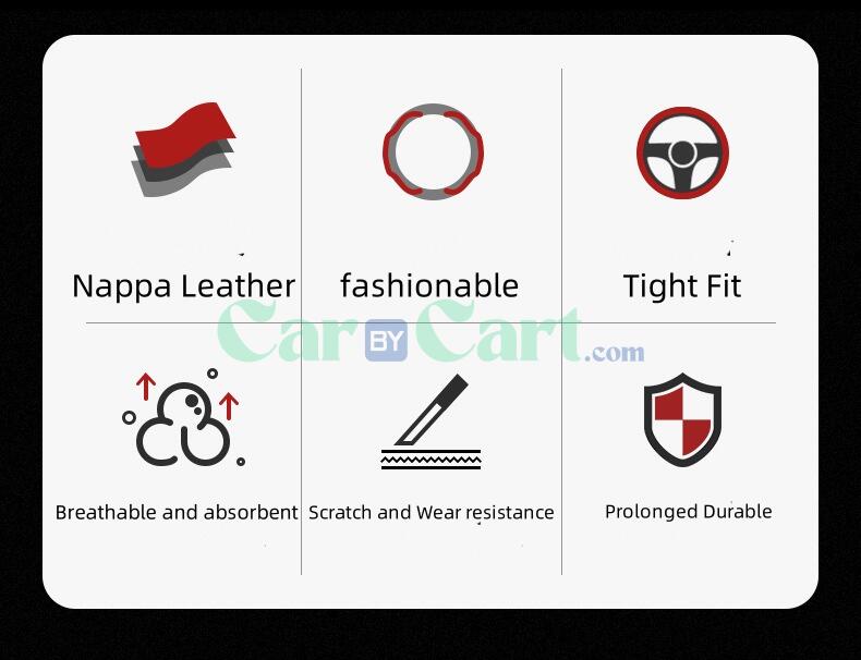 طقم غطا عجلة قيادة جلد نابا لموديل جيتور ليبرال 2025 1.5TD