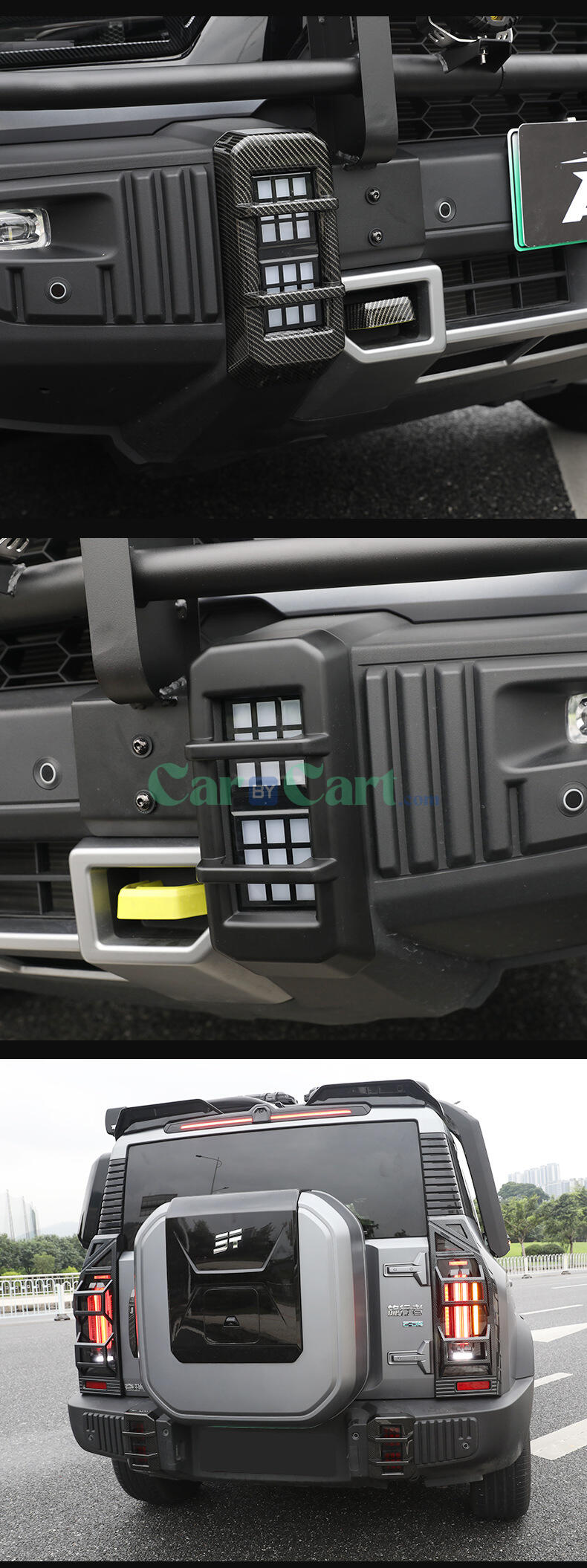 طقم غطا كشاف الضباب قدام وورا لجييتور T2 2025